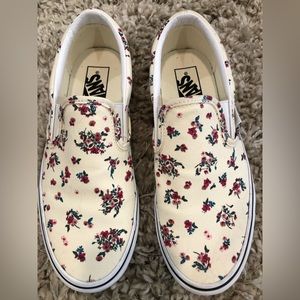 Vans Floral Slip-on W8 M6.5 - EUC